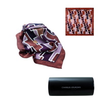 JEAN-LOUIS SCHERRER Foulard soie Geometrique PLSFP028